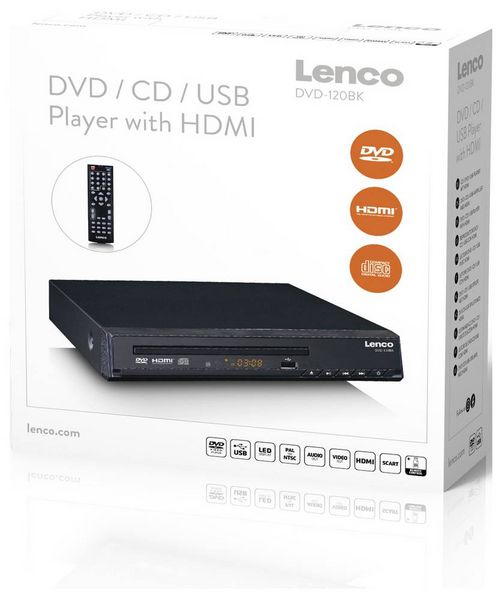 Produktbild: Lenco DVD-120BK Tragbarer DVD-Player