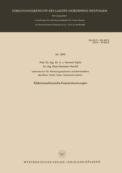 Produktbild: Elektromechanische Kopiersteuerungen