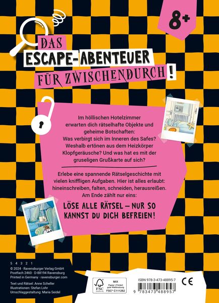 Produktbild: Ravensburger Escape R&auml;tsel - H&ouml;llisches Hotelzimmer