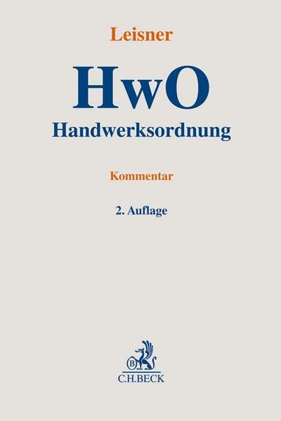 Produktbild: Handwerksordnung. HwO