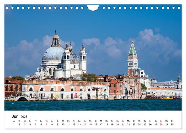 Produktbild: Unterwegs in Venedig (Wandkalender 2026 DIN A4 quer), CALVENDO Monatskalender