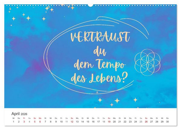 Produktbild: Lass Freude dein Kompass sein (Wandkalender 2026 DIN A2 quer), CALVENDO Monatskalender