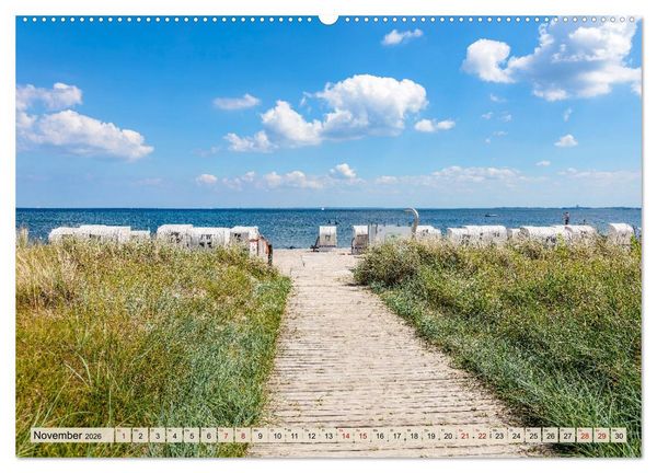 Produktbild: Ostseeb&auml;der an der L&uuml;becker Bucht (hochwertiger Premium Wandkalender 2026 DIN A2 quer), Kunstdruck in Hochglanz