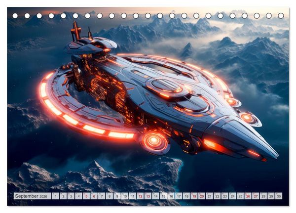 Produktbild: SCIENCE-FICTION Leben auf fernen Planeten (Tischkalender 2026 DIN A5 quer), CALVENDO Monatskalender