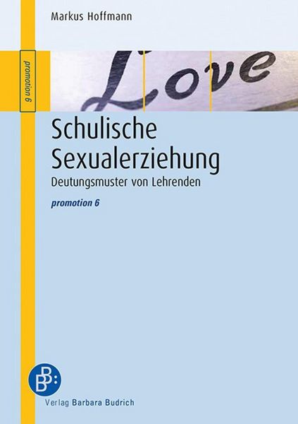 Produktbild: Schulische Sexualerziehung