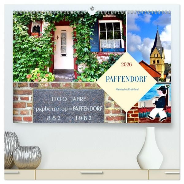 Produktbild: PAFFENDORF - Malerisches Rheinland (hochwertiger Premium Wandkalender 2026 DIN A2 quer), Kunstdruck in Hochglanz