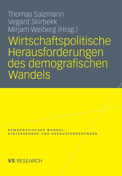 Produktbild: Wirtschaftspolitische Herausforderungen des demografischen Wandels