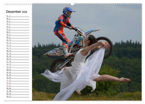 Produktbild: Motocross - Terminplaner (hochwertiger Premium Wandkalender 2026 DIN A2 quer), Kunstdruck in Hochglanz