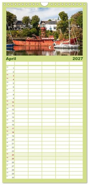 Produktbild: Familienplaner 2027 - Cornouaille - Ein Ausflug in den S&uuml;dwesten der Bretagne mit 5 Spalten (Wandkalender, 21 x 45 cm) CALVENDO