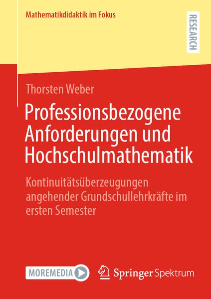 Produktbild: Professionsbezogene Anforderungen und Hochschulmathematik