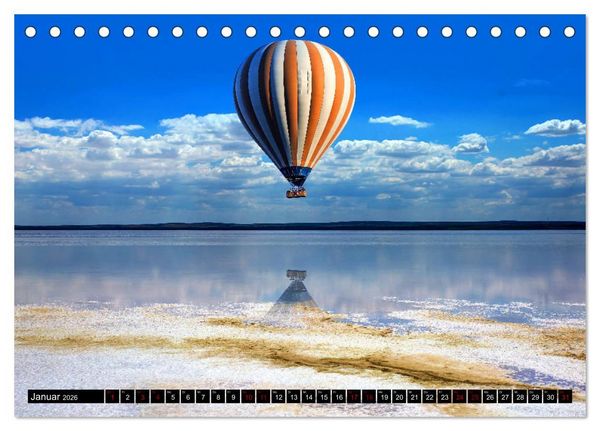 Produktbild: Ballonfahrt - Faszination und Abenteuer (Tischkalender 2026 DIN A5 quer), CALVENDO Monatskalender
