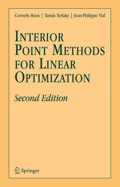 Produktbild: Interior Point Methods for Linear Optimization