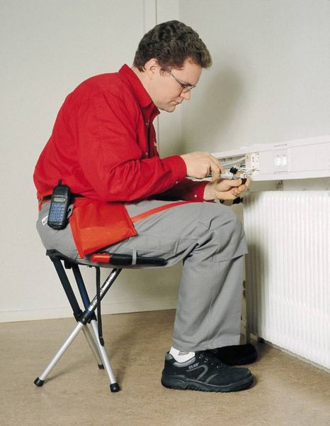 Produktbild: Walkstool Comfort XL Klapphocker Schwarz, Silber 63547 Belastbarkeit (Gewicht) (max.) 225 kg