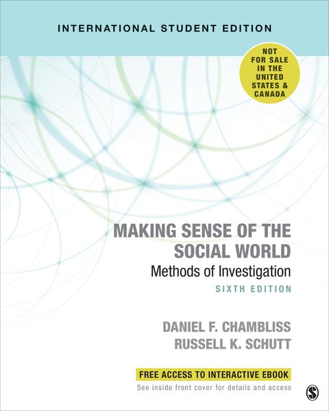 Produktbild: Chambliss, D: Making Sense of the Social World - Internation