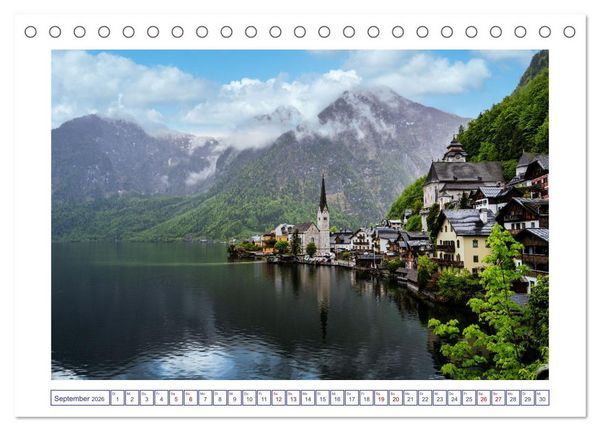Produktbild: Traumziel Hallstatt in &Ouml;sterreich (Tischkalender 2026 DIN A5 quer), CALVENDO Monatskalender