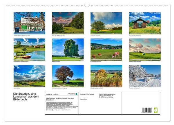 Produktbild: Die Stauden, eine Landschaft aus dem Bilderbuch (Wandkalender 2027 DIN A2 quer), CALVENDO Monatskalender