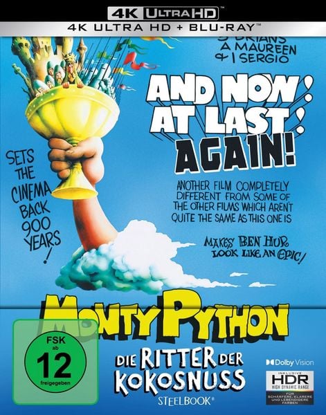 Produktbild: Monty Python - Die Ritter der Kokosnuss - Limitiertes Steelbook (4K Ultra HD+Blu-ray)