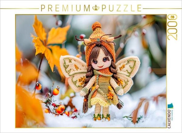 CALVENDO Puzzle Fee im Winter | 2000 Teile Lege-Größe 90x67cm Foto-Puzzle für glückliche Stunden
