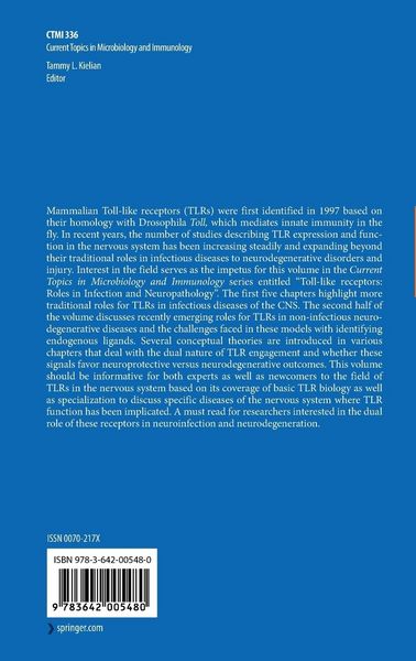 Produktbild: Toll-like Receptors: Roles in Infection and Neuropathology