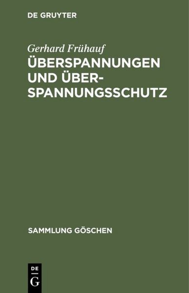 Produktbild: &Uuml;berspannungen und &Uuml;berspannungsschutz