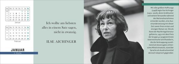 Produktbild: Der literarische Premium-Tischplaner 2027 - Wochenkalender mit Zitaten und Biografien ausgew&auml;hlter Autorinnen und Autoren
