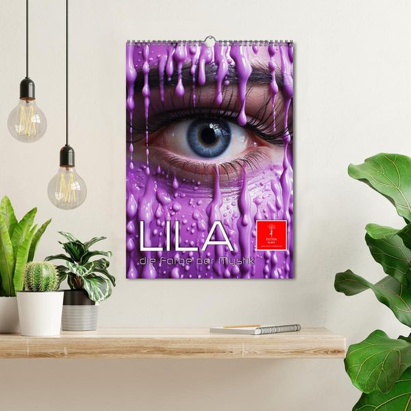 Produktbild: Lila, die Farbe der Mystik (Wandkalender 2026 DIN A3 hoch), CALVENDO Monatskalender