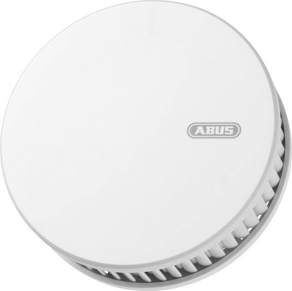 ABUS RWM450 Funk-Rauch- und Hitzemelder inkl. 10 Jahres-Batterie, inkl. Magnetbefestigung, vernetzbar batteriebetrieben (Ø x H) 10.5 cm x 4 cm