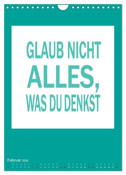 Produktbild: Memo an mich (Wandkalender 2026 DIN A4 hoch), CALVENDO Monatskalender
