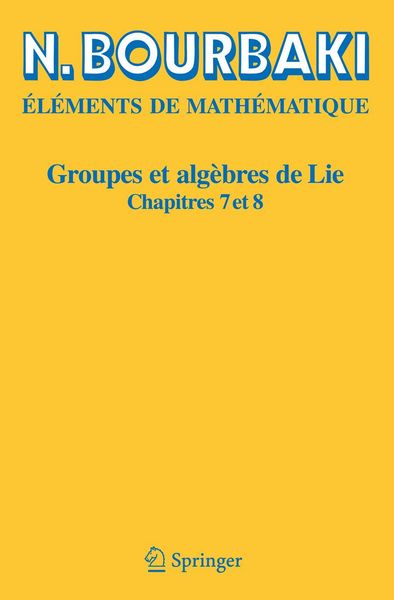 Produktbild: Groupes et alg&egrave;bres de Lie