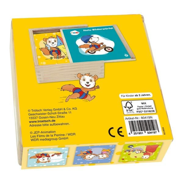 Produktbild: Tr&ouml;tsch Bobo Siebenschl&auml;fer Bilderw&uuml;rfel Puzzle