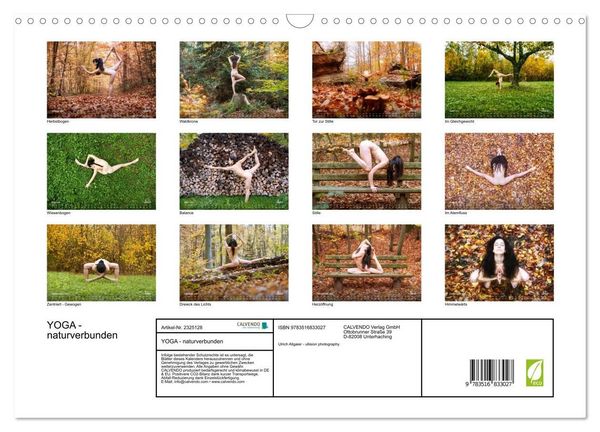 Produktbild: YOGA - naturverbunden (Wandkalender 2027 DIN A3 quer), CALVENDO Monatskalender