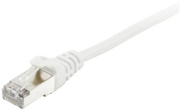 Produktbild: Equip 605514 RJ45 Patchkabel CAT 6 S/FTP 5.00m Wei&szlig; vergoldete Steckkontakte 1St.