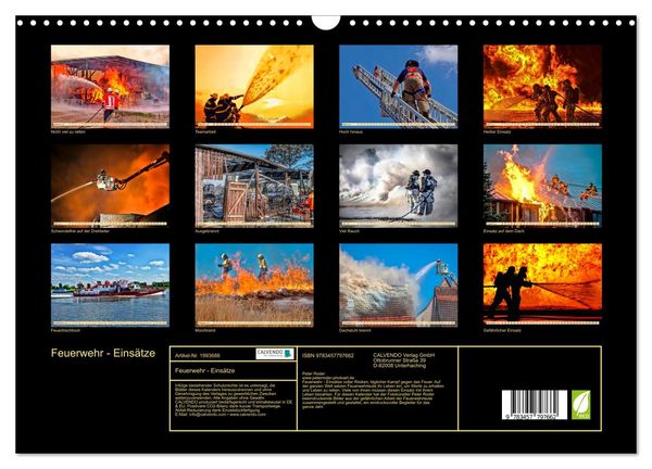 Produktbild: Feuerwehr - Eins&auml;tze (Wandkalender 2026 DIN A3 quer), CALVENDO Monatskalender