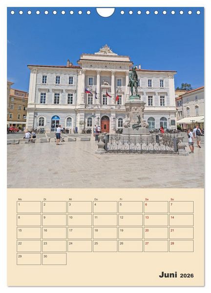 Produktbild: Piran, Sloweniens Perle am Mittelmeer (Wandkalender 2026 DIN A4 hoch), CALVENDO Monatskalender