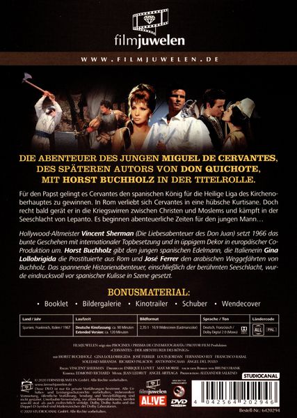 Produktbild: Cervantes - Der Abenteurer des K&ouml;nigs (Filmjuwelen)