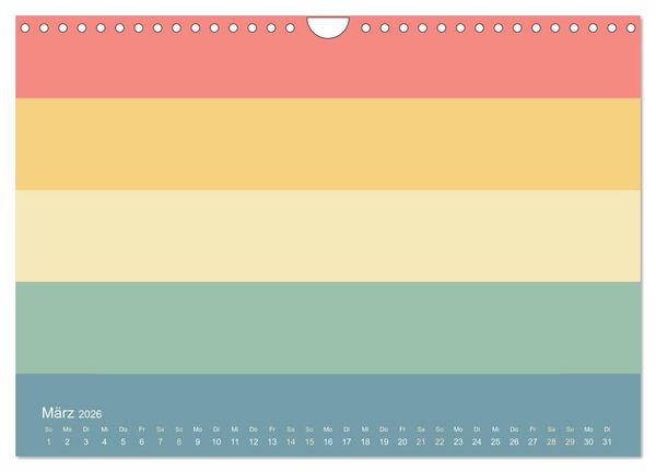 Produktbild: 70er Jahre Bastelkalender - DIY Kreativ-Kalender zum Selbstgestalten (Wandkalender 2026 DIN A4 quer), CALVENDO Monatskalender
