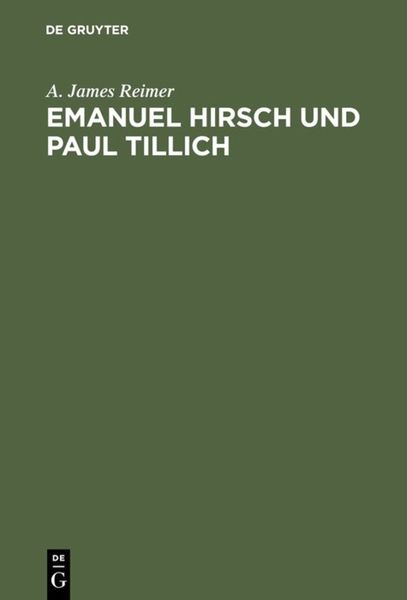 Produktbild: Emanuel Hirsch und Paul Tillich