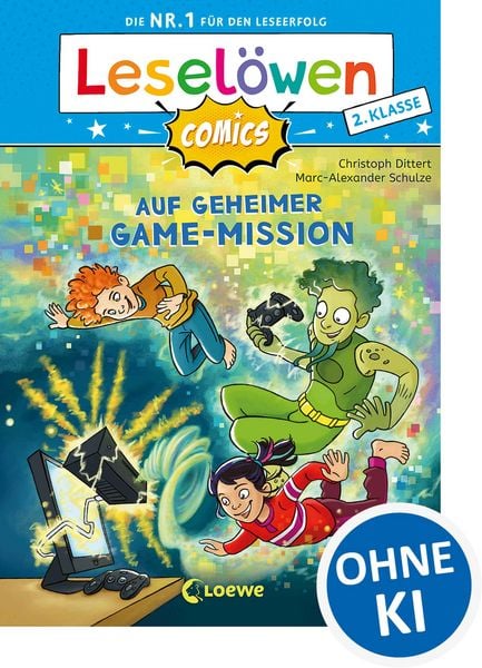Produktbild: Lesel&ouml;wen Comics 2. Klasse - Auf geheimer Game-Mission