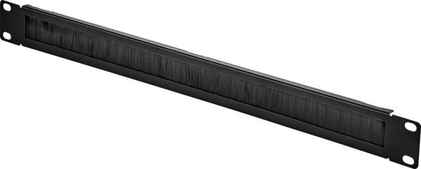 Produktbild: Renkforce RF-3429140 19 Zoll Netzwerkschrank-B&uuml;rstenleiste 1 HE Schwarz