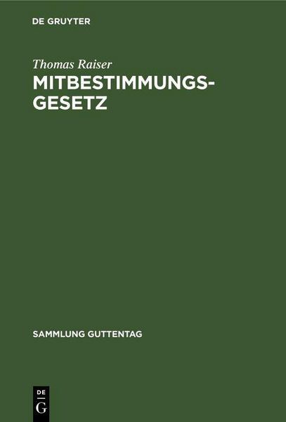 Produktbild: Mitbestimmungsgesetz