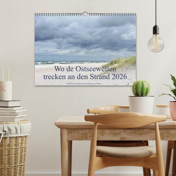 Produktbild: Wo de Ostseewellen trecken an den Strand 2026 (Wandkalender 2026 DIN A3 quer), CALVENDO Monatskalender