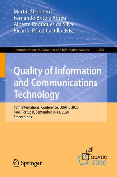 Produktbild: Quality of Information and Communications Technology