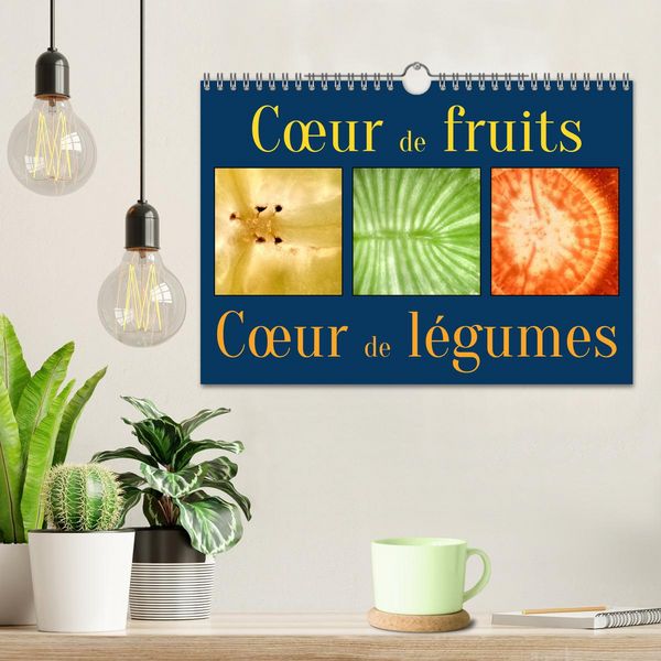 Produktbild: C&oelig;ur de fruits c&oelig;ur de l&eacute;gumes (Calendrier mural 2026 DIN A4 vertical), CALVENDO calendrier mensuel