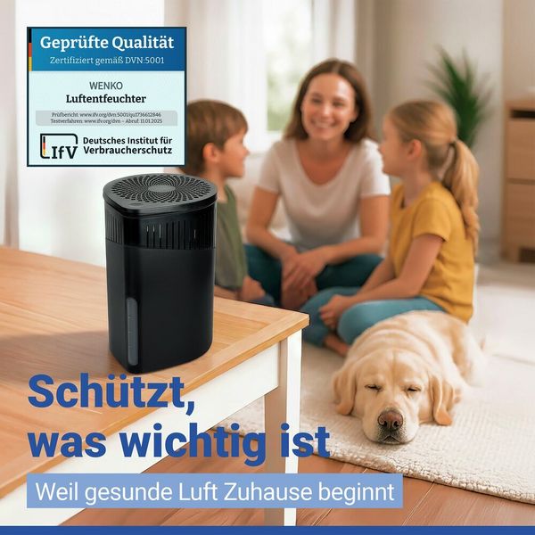 Produktbild: Raumentfeuchter Mod. Drop Schwarz 1000 g, 2er Set, f&uuml;r R&auml;ume bis ca. 80 m&sup3;