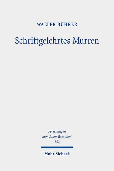 Produktbild: B&uuml;hrer, W: Schriftgelehrtes Murren