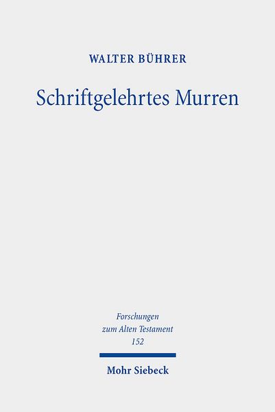 Produktbild: Schriftgelehrtes Murren