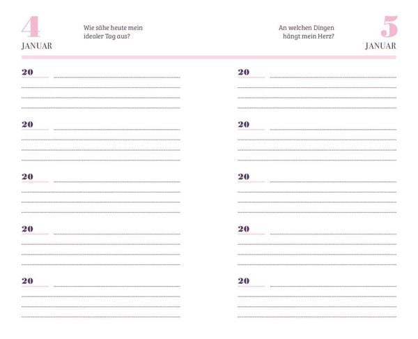 Produktbild: 5 Jahre - Mein Tagebuch mit 365 Fragen (Cherry Blossom)
