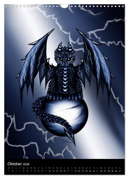 Produktbild: Drachen (Wandkalender 2026 DIN A3 hoch), CALVENDO Monatskalender