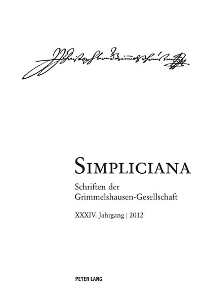 Simpliciana, Taschenbuch von , Peter Lang Group AG, International Academic Publishers, 9783034313995