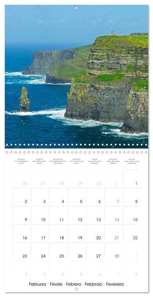 Produktbild: Places to visit in Ireland (Wall Calendar 2026 12 &times; 12 Inch) CALVENDO 12 Month Wall Calendar